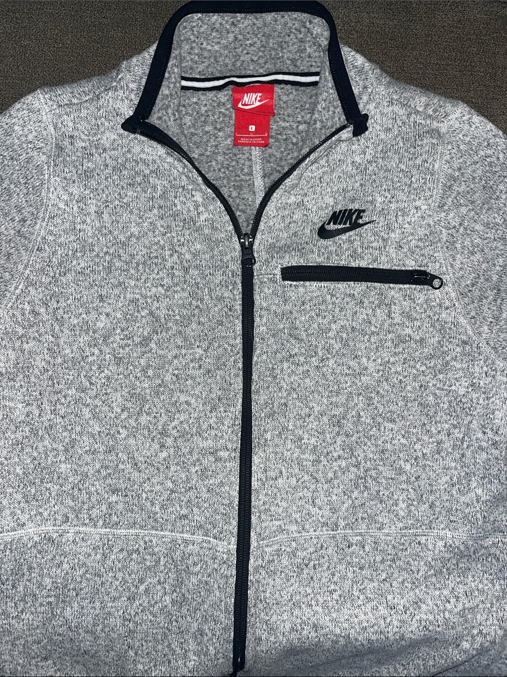Nike gray & white workout jacket - EUC! $20